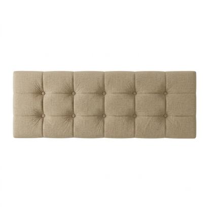 Imagem de Cabeceira Estofada Bia 1.40 Cama Box Casal Bege Suede