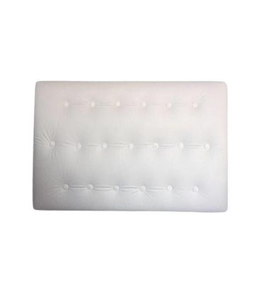 Imagem de Cabeceira Estofada Butonê material sintético Branco -Cama Box Solteiro