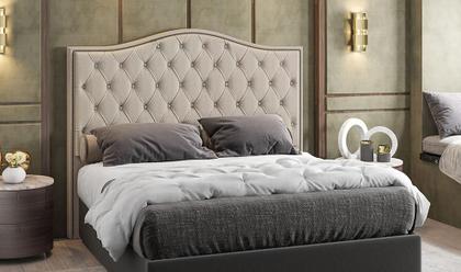 Imagem de Cabeceira Estofada Cama Box Casal 1,40 Viana para Quarto em Linho Bege Larbelle Móveis