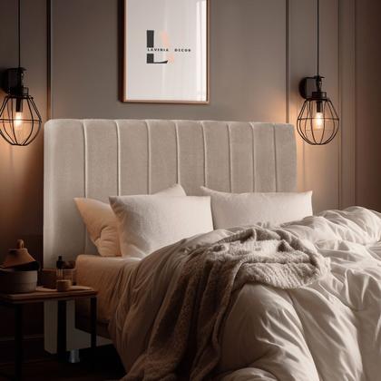 Imagem de Cabeceira Estofada Cama Box Casal Carla 140cm