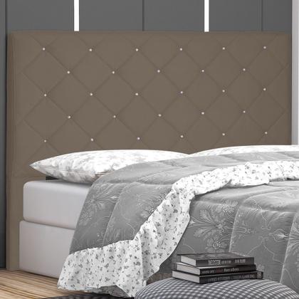 Imagem de Cabeceira Estofada Cama Box Casal Queen Size Tânia 160cm Suede Caramelo - Desk Design