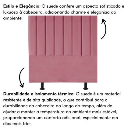 Imagem de Cabeceira Estofada Cama Box King 195 cm Maria Suede