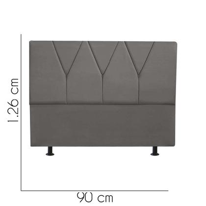 Imagem de Cabeceira Estofada Cama Box Solteiro Jade 90cm material sintético
