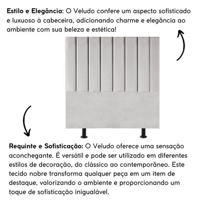Imagem de Cabeceira Estofada Cama Casal Queen Size 160 cm Paolla Veludo