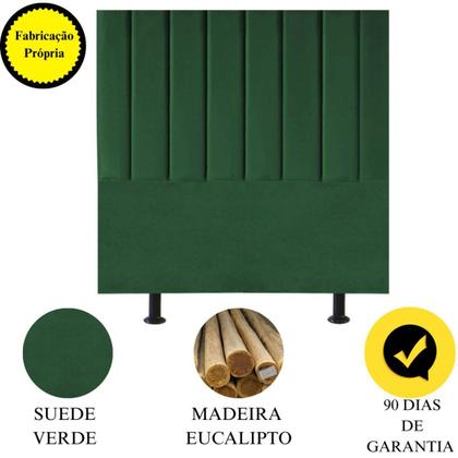 Imagem de Cabeceira Estofada Cama Solteiro 90 cm Luna Suede E Frame