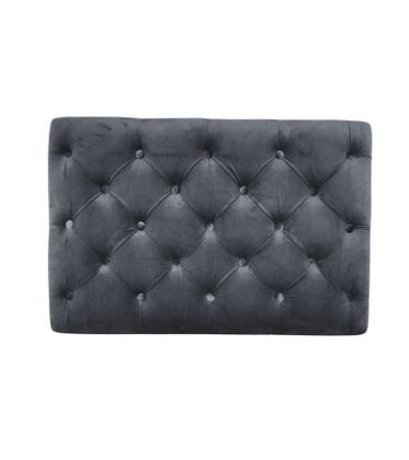 Imagem de Cabeceira Estofada Capri Captonê Veludo Preto Solteiro