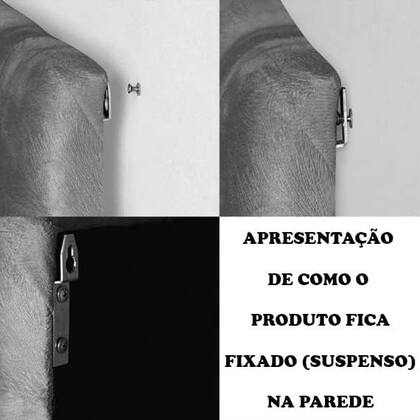 Imagem de Cabeceira Estofada Captonê Suspensa Para Cama Box Casal 1,40