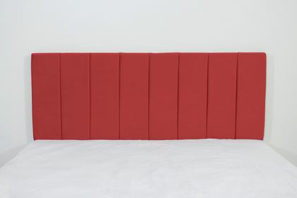 Imagem de Cabeceira Estofada Casal Vertically de 140x60cm Na Cor Vermelha - Qualidade e Conforto para o Seu Lar
