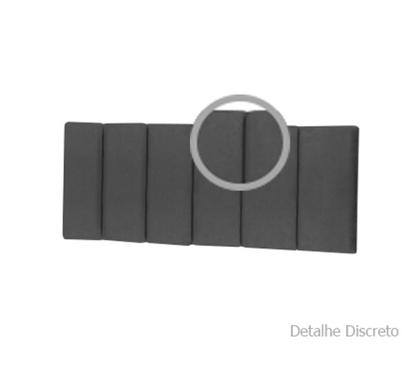 Imagem de Cabeceira Estofada de Cama Box Solteiro 90 x 55 cm Dubai Cores - MagL