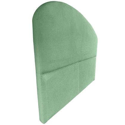 Imagem de Cabeceira Estofada de Casal 140cm para Cama Serena Suede Verde Musgo