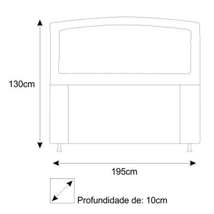 Imagem de Cabeceira Estofada Geovana 195 cm King Size Com Capitonê Suede Azul Marinho - KDAcanto Móveis