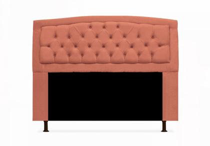 Cabeceira Estofada Geovana Para Cama Box Solteiro 90 cm Suede Coral - DL Decor - Doce Lar Decorações Imagem de Cabeceira Estofada Geovana Para Cama Box Solteiro 90 cm Suede Coral - DL Decor