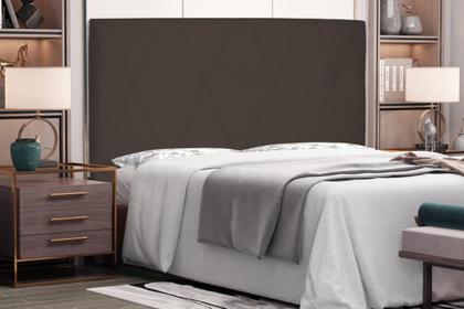 Imagem de Cabeceira estofada king 195cm aquilla marrom
