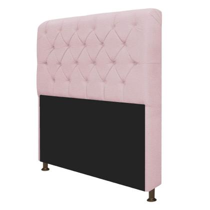 Imagem de Cabeceira Estofada Lady 195 cm Solteiro Com Capitonê Sintético - Amarena Móveis