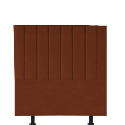 Imagem de Cabeceira Estofada Líbia 90CM Solteiro Suede Terracota - D A DECOR