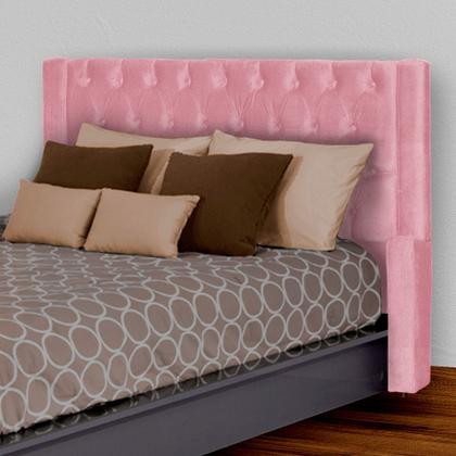 Imagem de Cabeceira Estofada Para Cama Box Emma Suede Cores - DS Estofados