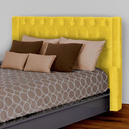 Imagem de Cabeceira Estofada Para Cama Box Emma Suede Cores - DS Estofados