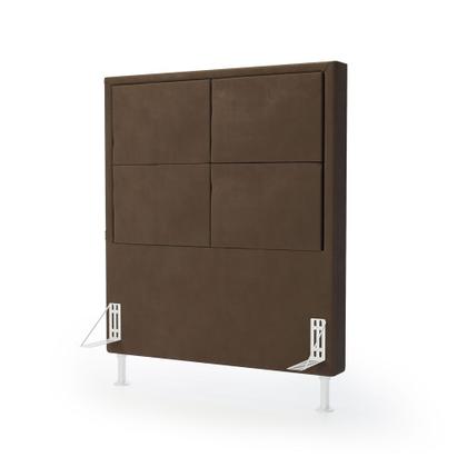 Imagem de Cabeceira Estofada Para Cama Box Maia 160 Para Cama Queen Sued Marrom Aradecor