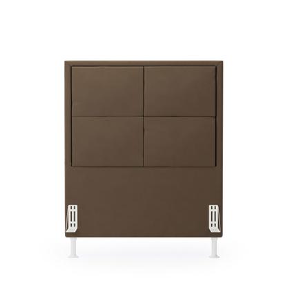 Imagem de Cabeceira Estofada Para Cama Box Maia 160 Para Cama Queen Sued Marrom Aradecor