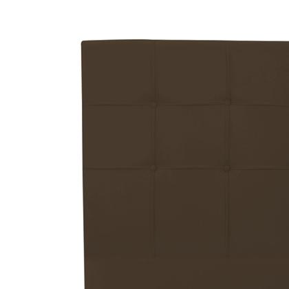 Imagem de Cabeceira Estofada para Cama Box Solteiro Luiza 90cm Veludo Marrom