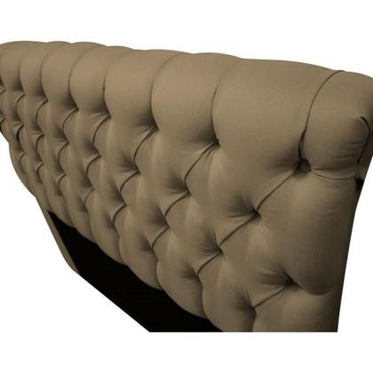 Imagem de Cabeceira Estofada Paris Cama Box Casal 140 Cm Com Capitonê Quarto Suede Sisal - JS