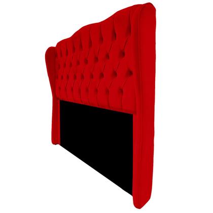 Imagem de Cabeceira Estofada Queen 170cm Aurora Suede Vermelho
