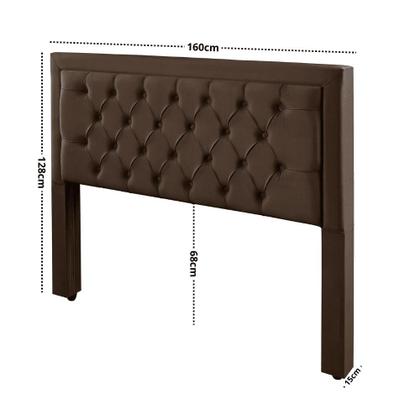 Imagem de Cabeceira Estofada Sofia Para Cama Casal Queen 160cm Veludo Capitonê