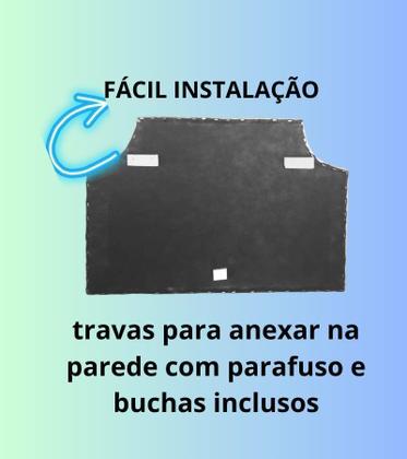 Imagem de Cabeceira Estofada Solteiro Lilás Ondas material sintético Tacha Fumê