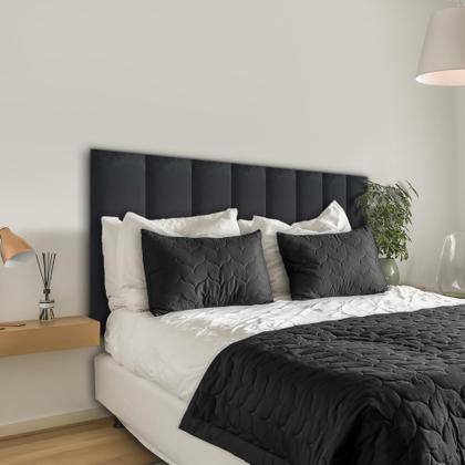 Imagem de Cabeceira Estofada Suede Para Cama Box - Módulo 20cm x 60cm