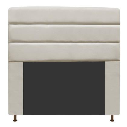 Imagem de Cabeceira Estofada Turim 160cm Queen Size Cama Box material sintético Bege - KDAcanto Móveis