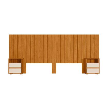 Imagem de Cabeceira Extensível para Cama Solteiro/Casal/Queen/King Ripada 100% MDF