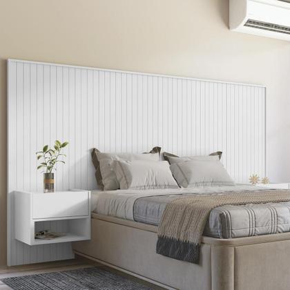 Imagem de Cabeceira Florença Casal e Queen com 2 Mesas de Cabeceira