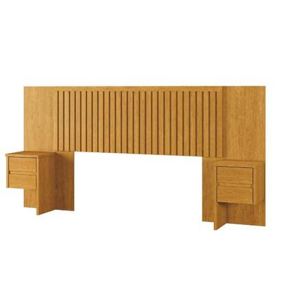 Imagem de Cabeceira Florida Com Painel Ripado Para Cama Box Casal Queen e King Regulável