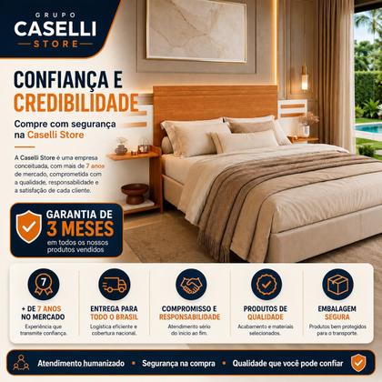 Imagem de Cabeceira Grecia Para Cama Box 3 Tamanho, Solteiro, Casal E Casal Queen Nature/Off
