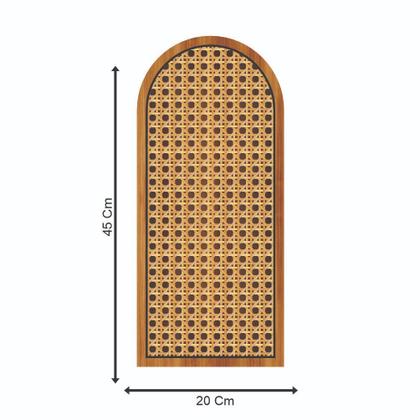 Imagem de Cabeceira Indiana Estilo Palha em MDF para Cama Box Casal Queen King Solteiro