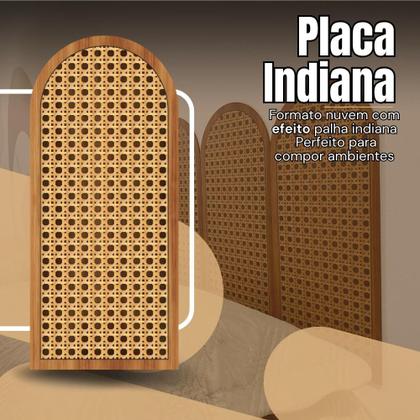 Imagem de Cabeceira Indiana Estilo Palha em MDF para Cama Box Casal Queen King Solteiro