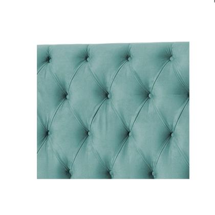 Imagem de Cabeceira Jade 90 Cm Para Cama Box Suede Azul Turquesa