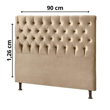 Imagem de Cabeceira Js Móveis Cristal 140x60 Cm Castor