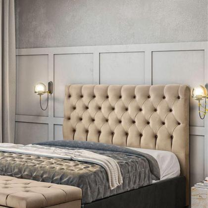 Imagem de Cabeceira Js Móveis Cristal 140x60 Cm Castor