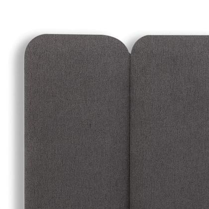 Imagem de Cabeceira King Estofada de Colar na Parede Kit 10 Placas Modelo Arredondada - Várias Cores