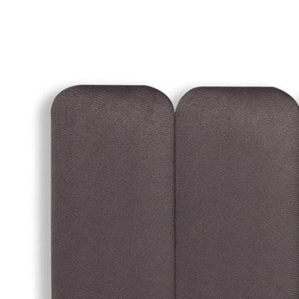 Imagem de Cabeceira King Estofada de Colar na Parede Kit 10 Placas Modelo Arredondada - Várias Cores