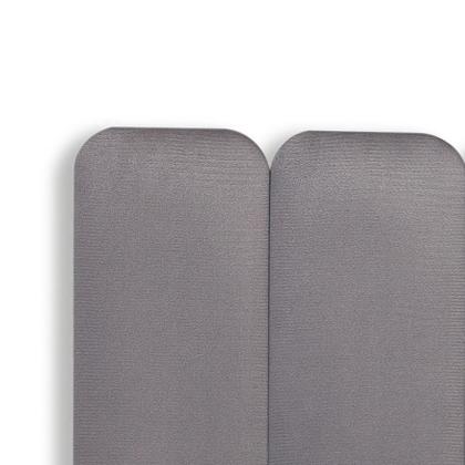 Imagem de Cabeceira King Estofada de Colar na Parede Kit 10 Placas Modelo Arredondada - Várias Cores