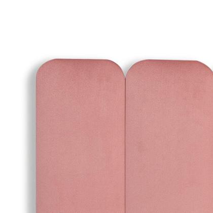 Imagem de Cabeceira King Estofada de Colar na Parede Kit 10 Placas Modelo Arredondada - Várias Cores