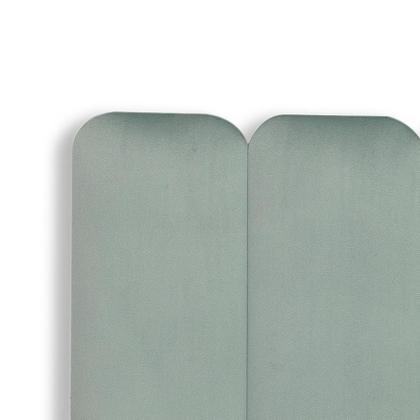 Imagem de Cabeceira King Estofada de Colar na Parede Kit 10 Placas Modelo Arredondada - Várias Cores