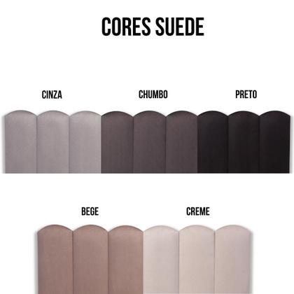 Imagem de Cabeceira King Estofada de Colar na Parede Kit 10 Placas Modelo Nuvem - Várias Cores