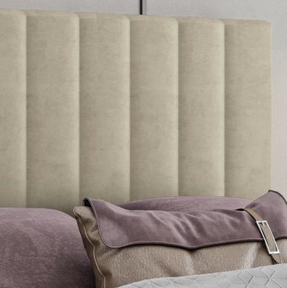 Imagem de Cabeceira King Lilian em Veludo com Sapata