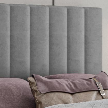 Imagem de Cabeceira King Lilian em Veludo com Sapata