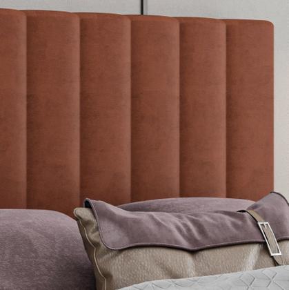 Imagem de Cabeceira King Lilian em Veludo com Sapata