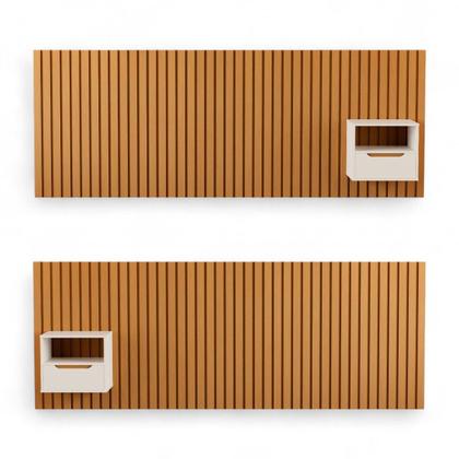 Imagem de Cabeceira King Maracá com 01 Mesa de Cabeceira JB Móveis