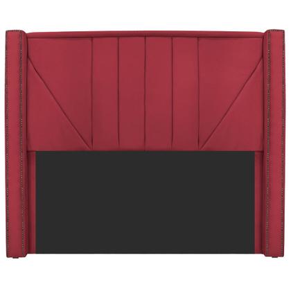 Imagem de Cabeceira King Minsk P02 195 cm para cama Box Suede Vermelho - Amarena Móveis